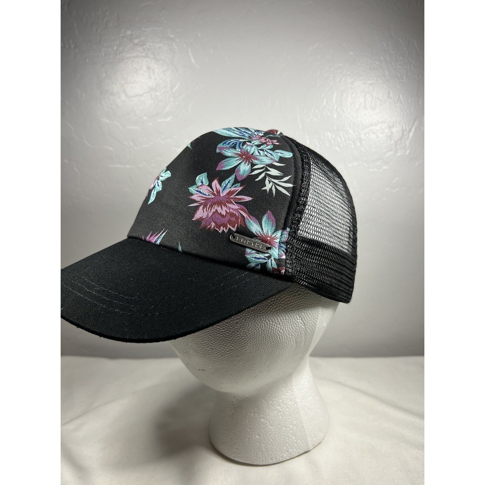 Empyre Surplus Co. Hat Cap Snap Back Skate Mesh Trucker Floral Black - Picture 3 of 10